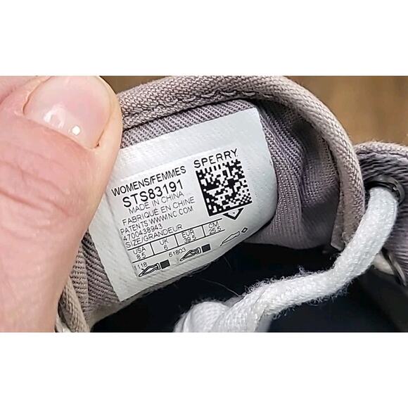 Sperry Top‑Sider Pier Boat Light Gray Canvas Women’s Size 8.5 M – GUC - Picture 9 of 9